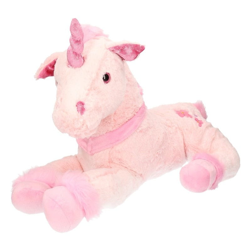 Lichtroze pluche eenhoorn knuffel - 62 cm - unicorn - cadeau - Pluchen speelgoed