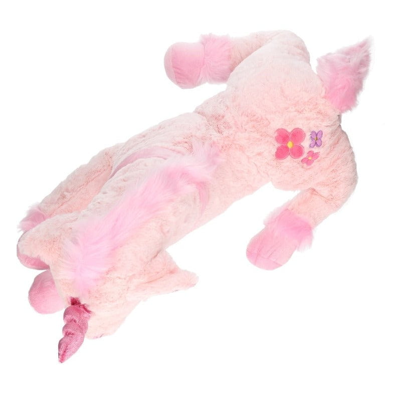 Lichtroze pluche eenhoorn knuffel - 62 cm - unicorn - cadeau - Pluchen speelgoed