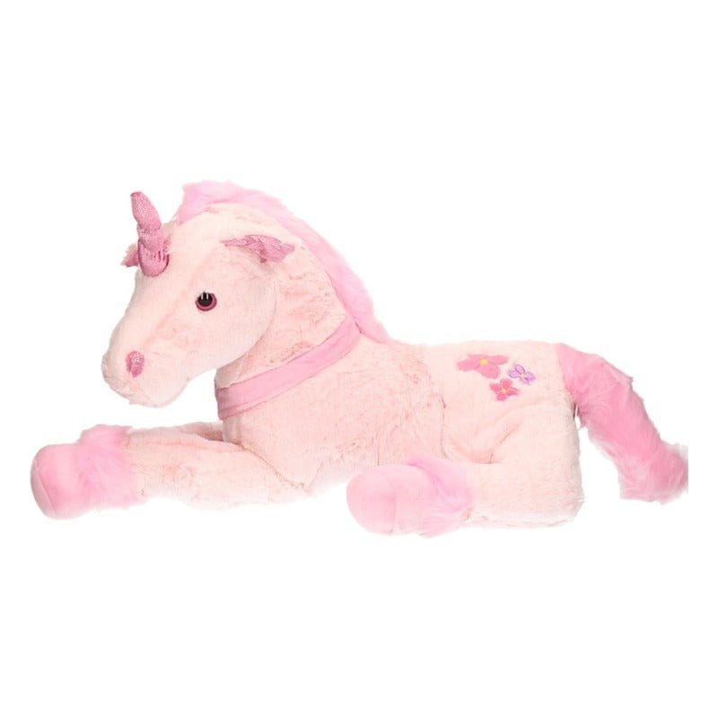 Lichtroze pluche eenhoorn knuffel - 62 cm - unicorn - cadeau - Pluchen speelgoed