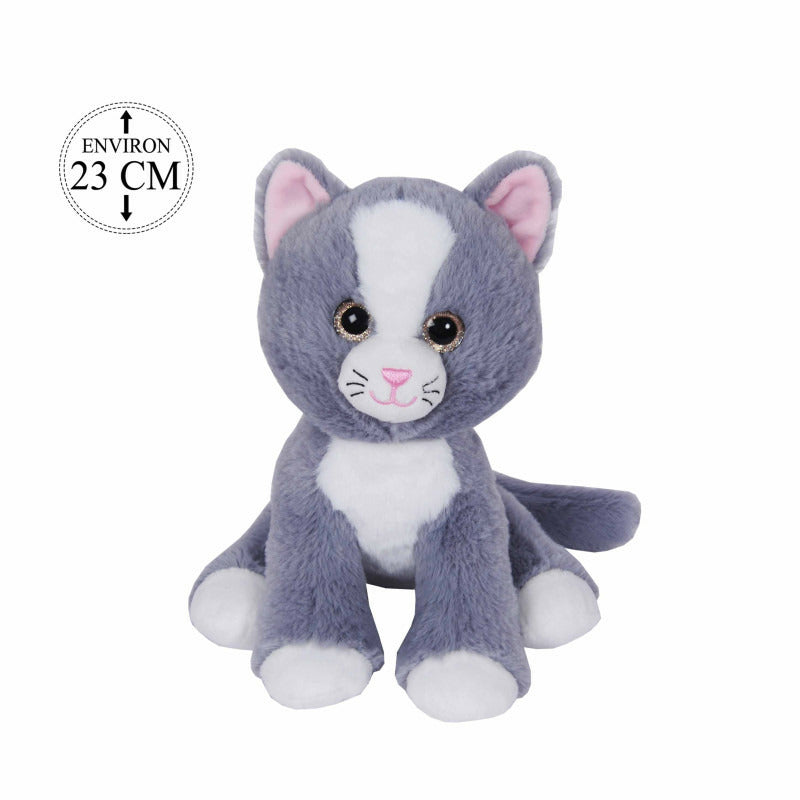 knuffeldier-kat-poes-minous-pluche-grijs-wit-23-cm_10430291