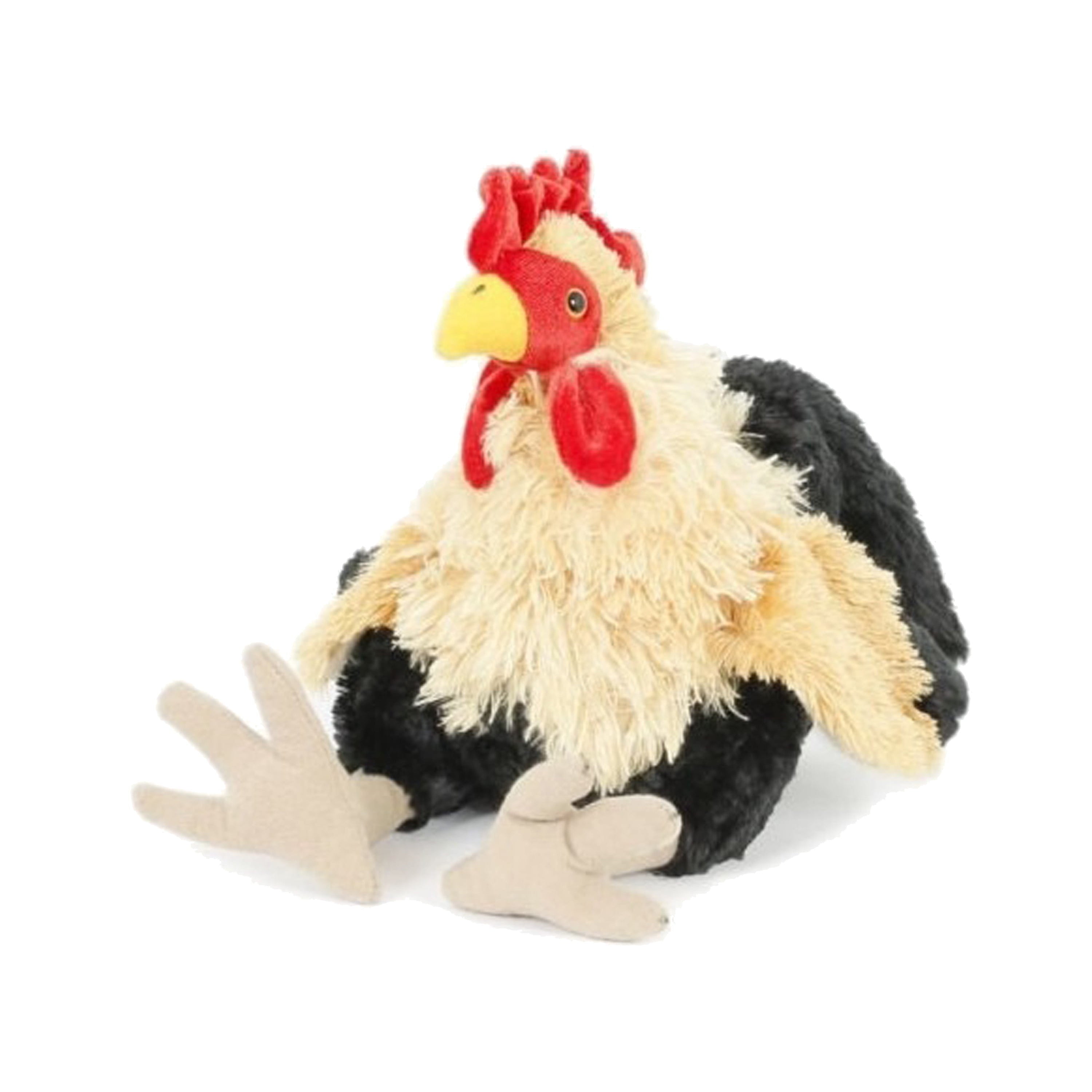 Pluche kip knuffel - 23 cm - multi kleur - 2 kuikens - Pluchen speelgoed