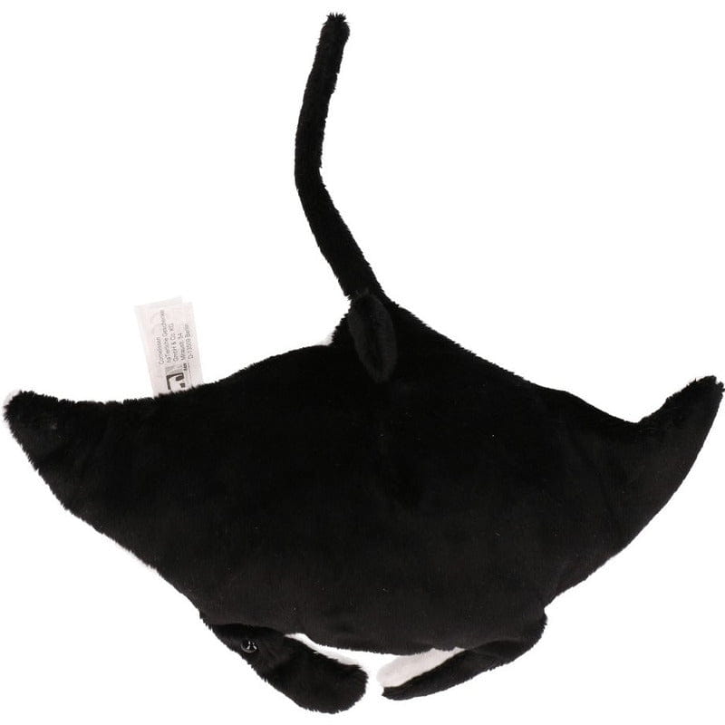 Mantarog knuffel - pluche - zwart/wit - 26 cm - speelgoed - Pluchen speelgoed
