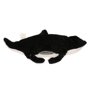 Mantarog knuffel - pluche - zwart/wit - 26 cm - speelgoed - Pluchen speelgoed