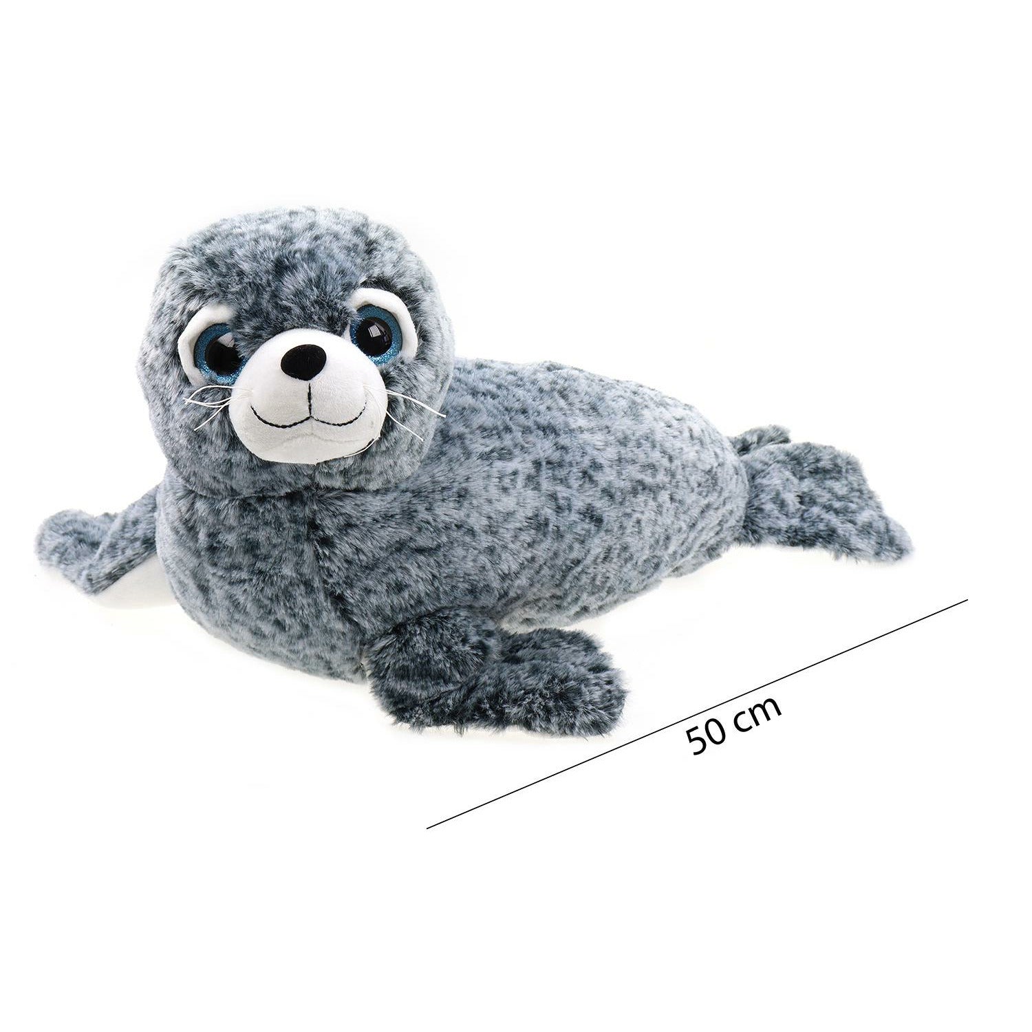creation-pluche-zeehond-knuffeldier-grijs-wit-liggend-50-cm_10402309