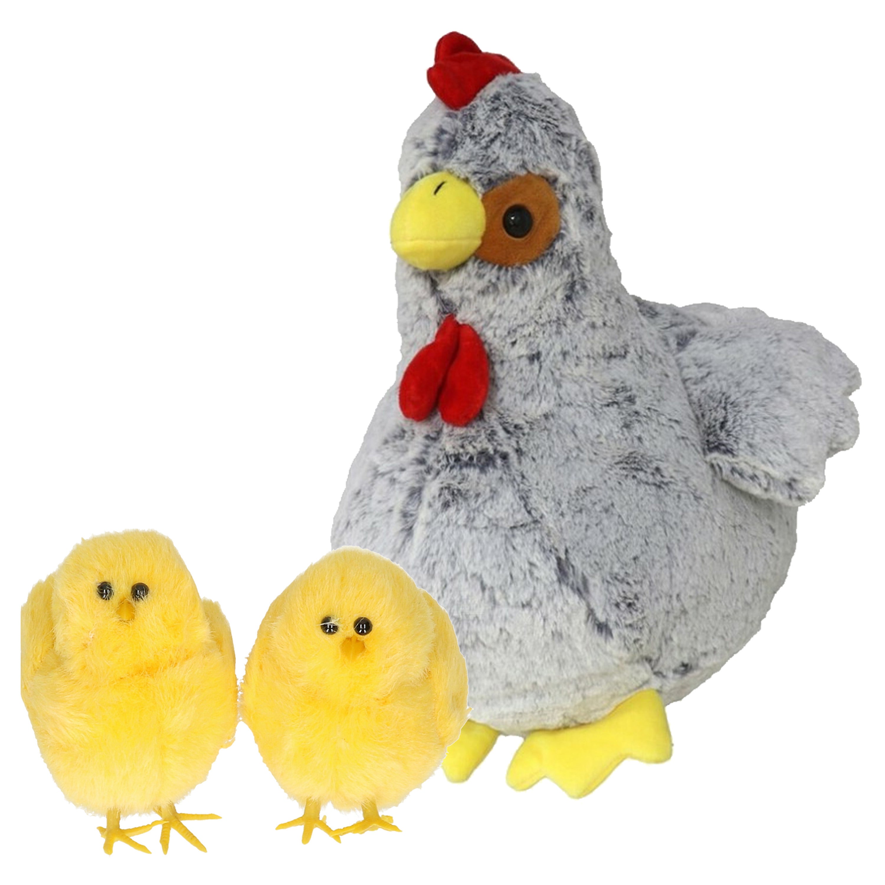 pluche-kip-knuffel-30-cm-grijs-met-kuikens-boerderij-knuffel_10430310