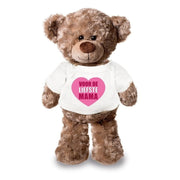 Teddybeer knuffel - liefste mama - pluche - 24 cm - Pluchen speelgoed