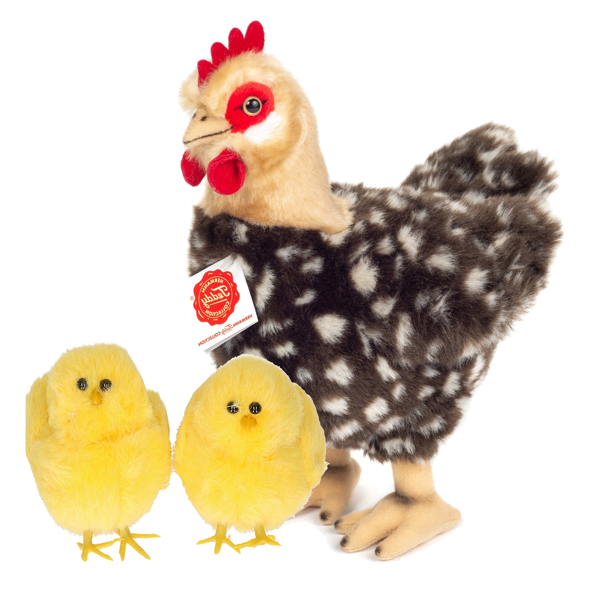 pluche-kip-knuffel-24-cm-multi-kleuren-met-2x-gele-kuikens-9-cm-kippen-familie_10430312