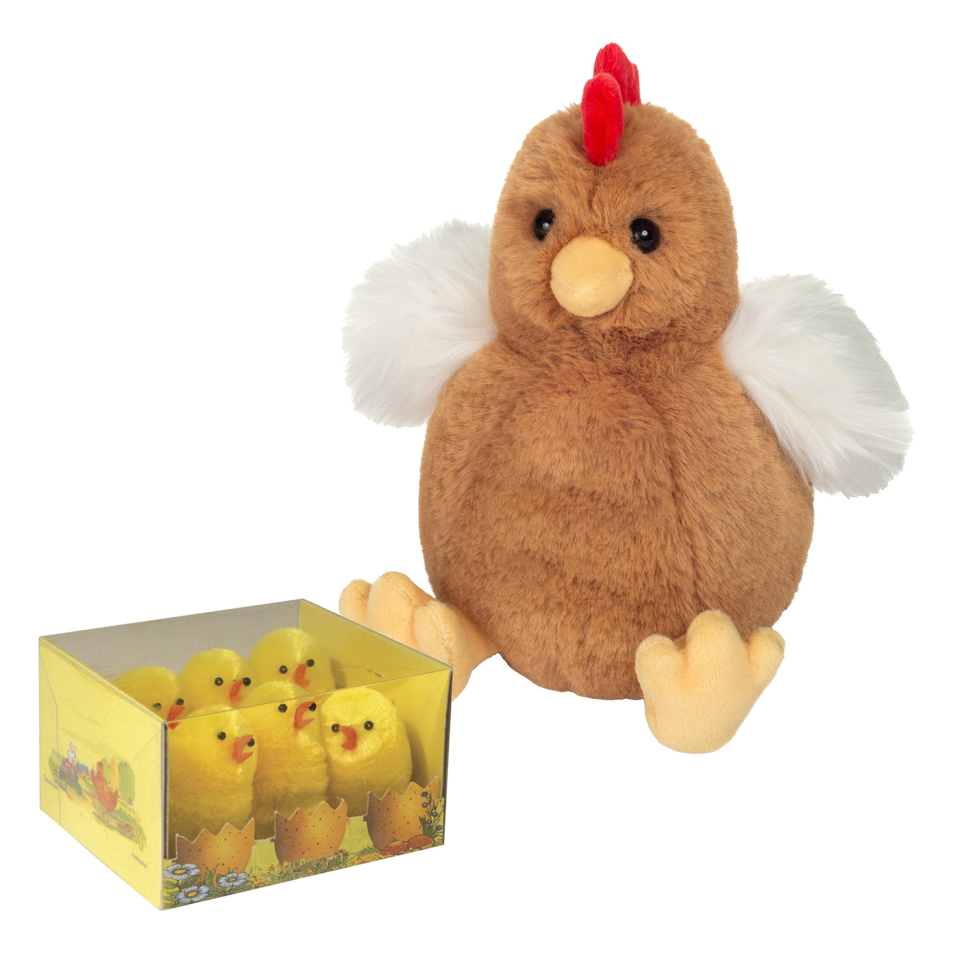 pluche-kip-knuffel-18-cm-multi-kleuren-met-6x-kuikens-van-5-cm-kippen-familie_10430314