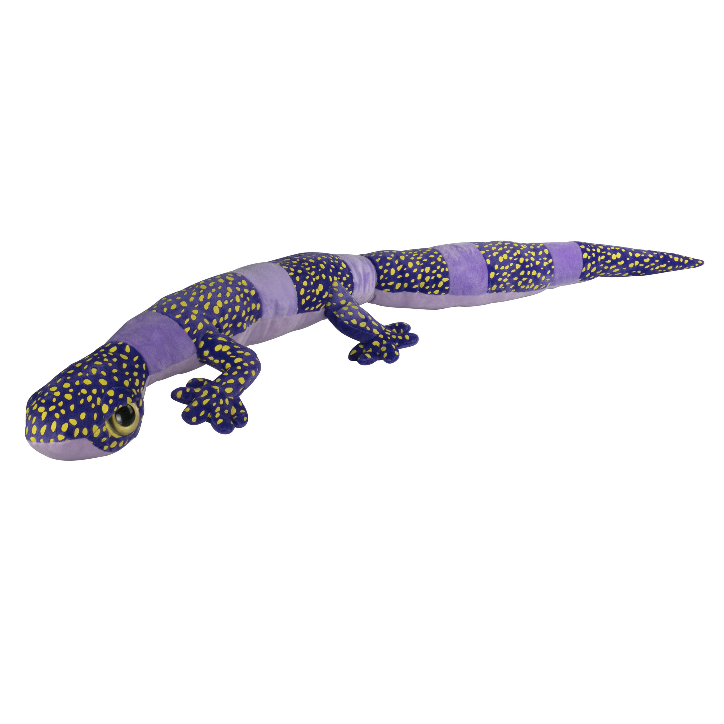 gekko-hagedis-knuffel-zacht-pluche-paars-zwart-112-cm_10434317-2
