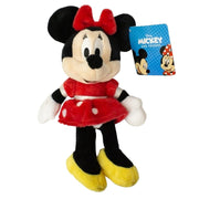 Minnie Mouse knuffel - rood - pluche - 20 cm - Disney - Pluchen speelgoed