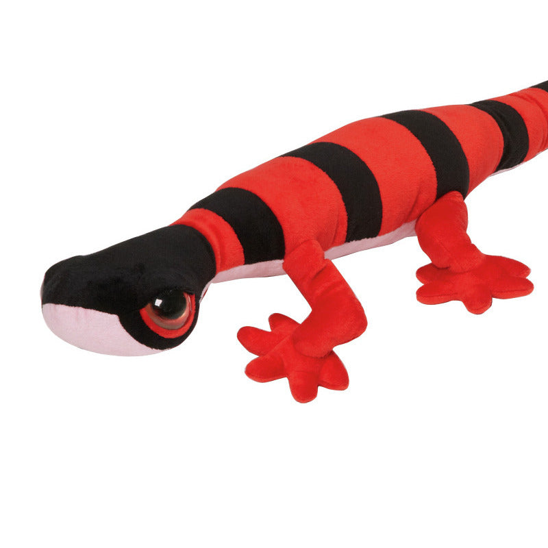 gekko-hagedis-knuffel-pluche-rood-zwart-112-cm_10434318-3