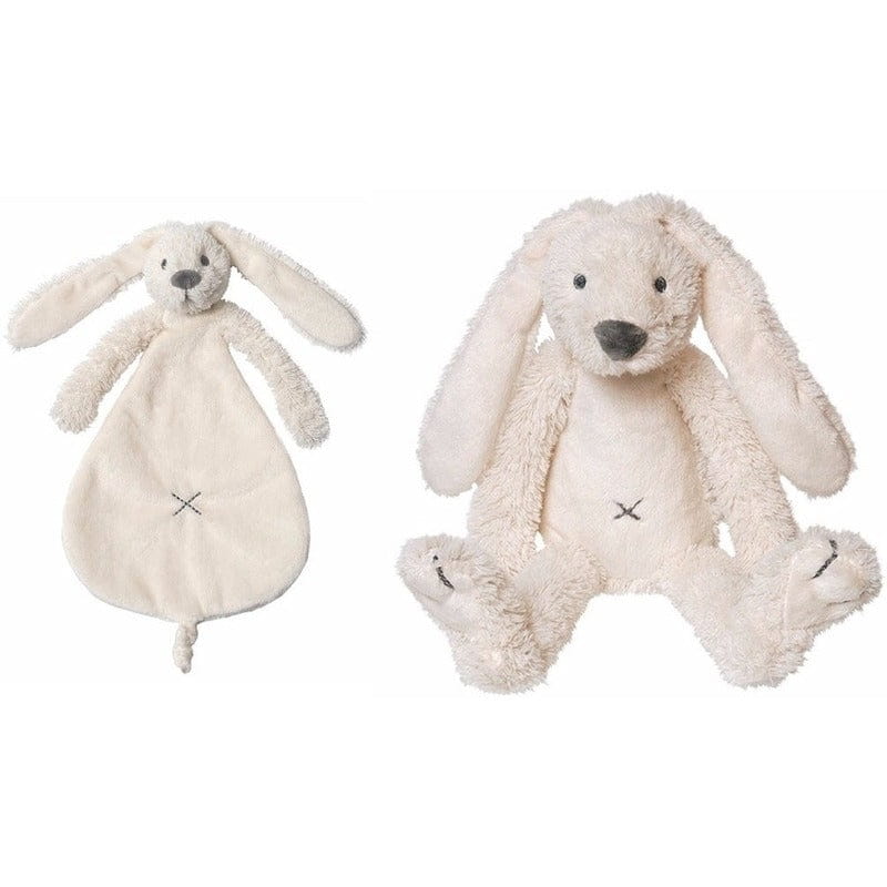 Happy Horse Richie konijn - wit - knuffeldoek en knuffel - kraamcadeau