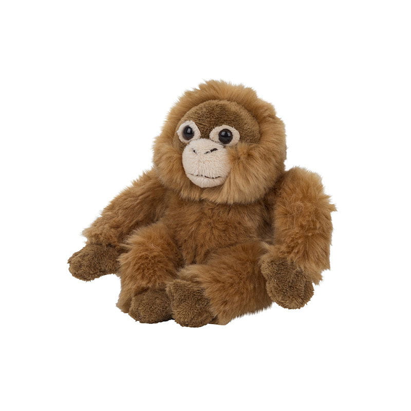 Orang utan knuffel - pluche - 15 cm - aap - dierenknuffel - Pluchen speelgoed