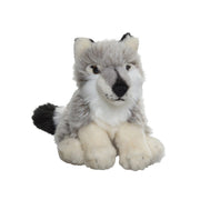 Nature Planet wolf knuffel - pluche - 16 cm - zacht - Pluchen speelgoed