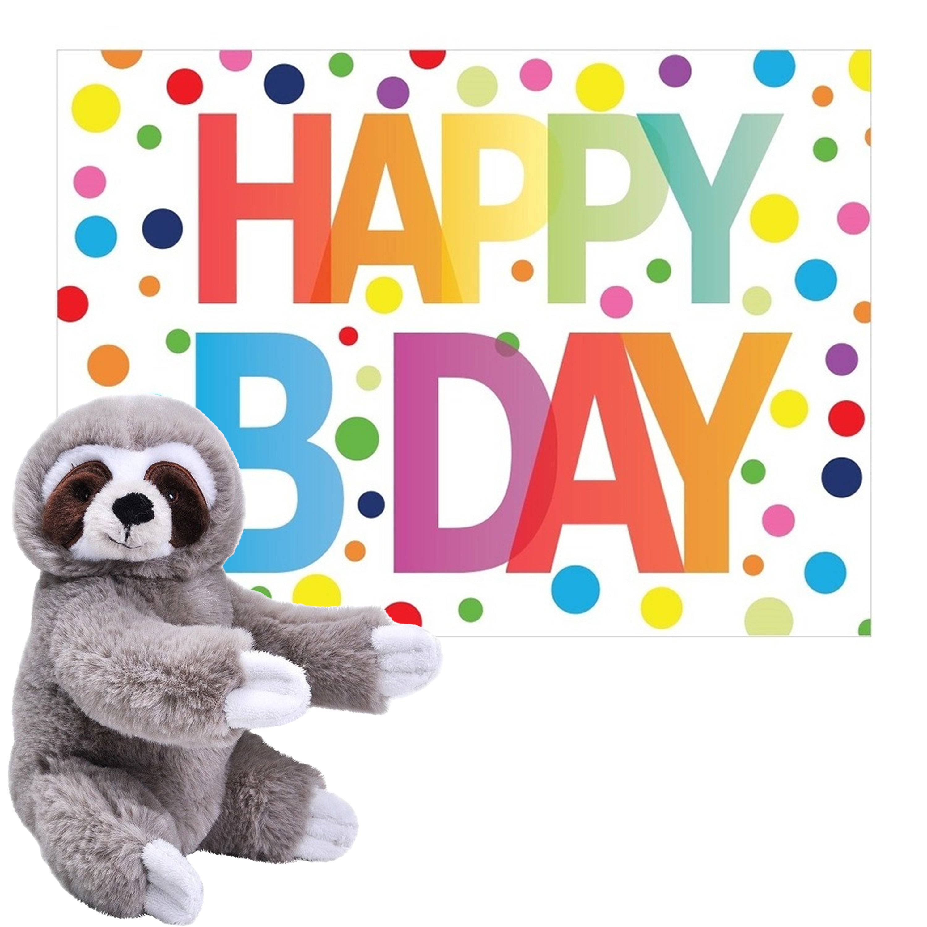 luiaard-knuffel-pluche-25-cm-happy-birthday-kaart_10366332