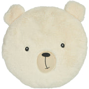 Ijsbeer sierkussen kinderkamer - wit - polyester - 30 cm - Pluchen speelgoed