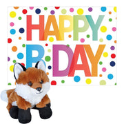 pluche-dieren-knuffel-rode-vos-18-cm-met-happy-birthday-wenskaart_10366338
