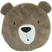 Beer sierkussen kinderkamer - bruin - 30 cm - polyester - Pluchen speelgoed