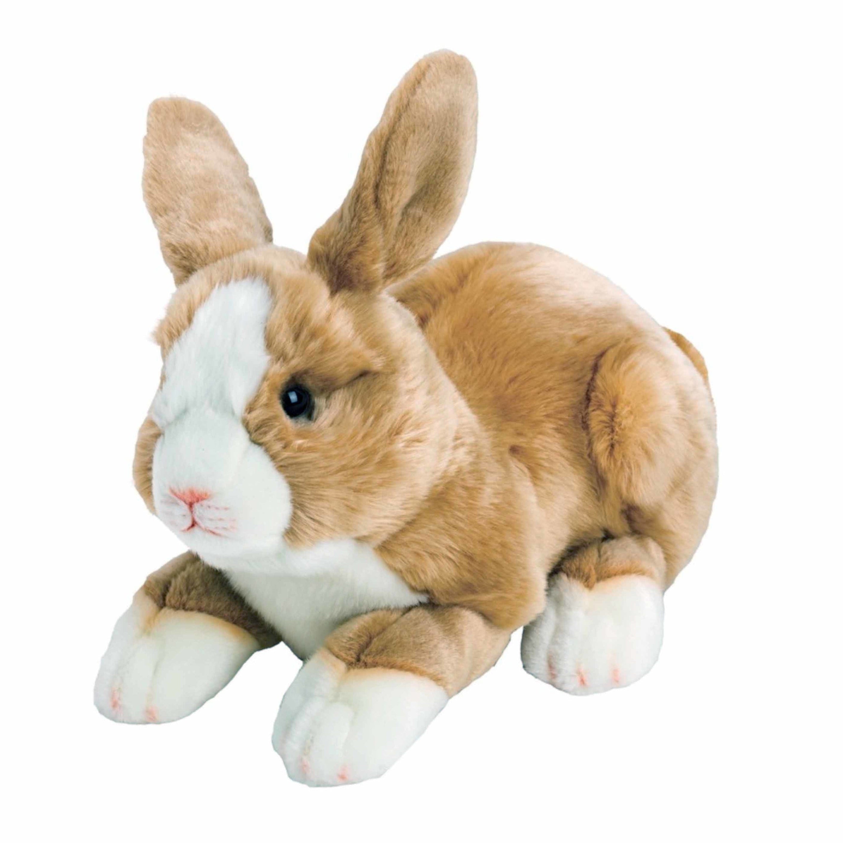 Suki Gifts konijn knuffel - lichtbruin - pluche - 35 cm - Pluchen speelgoed