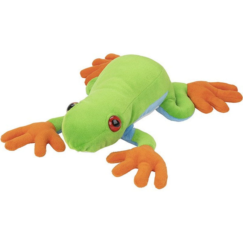 Boomkikker knuffel - pluche - 36 cm - rood oog - Pluchen speelgoed