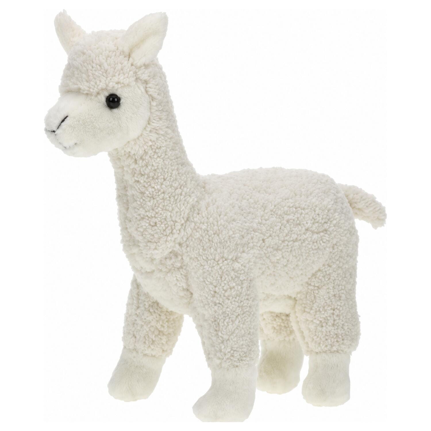 Alpaca knuffel wit - pluche - 23 cm - dierenknuffel - Pluchen speelgoed
