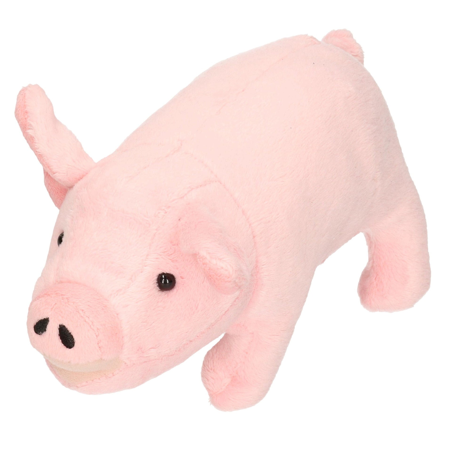 Cornelissen varkensknuffel - pluche - 21 cm - roze - boerderij dier - Pluchen speelgoed