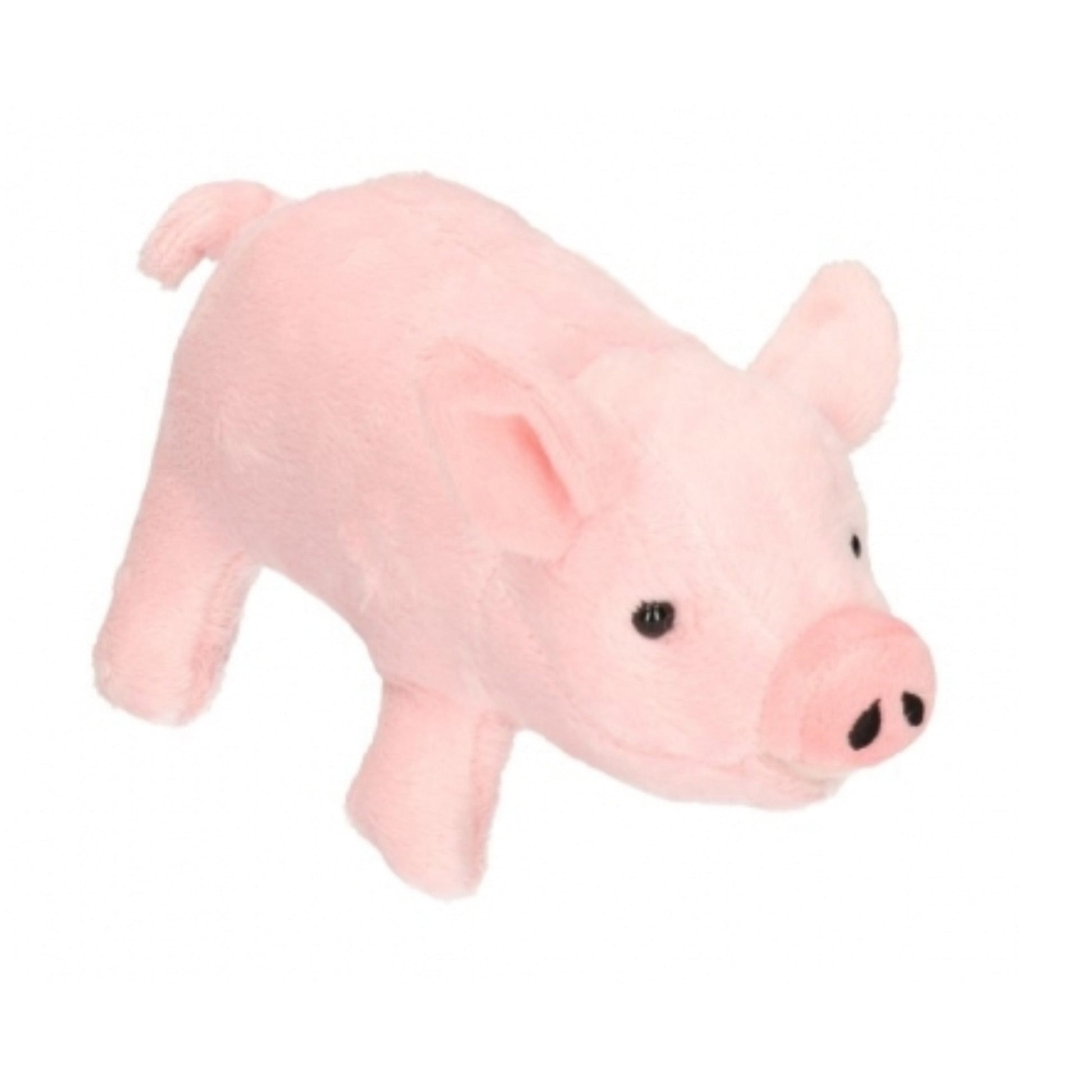 Cornelissen varkensknuffel - pluche - 21 cm - roze - boerderij dier - Pluchen speelgoed