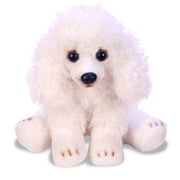 Poedel knuffel hond wit - pluche - 12 cm - knuffeldier - Pluchen speelgoed
