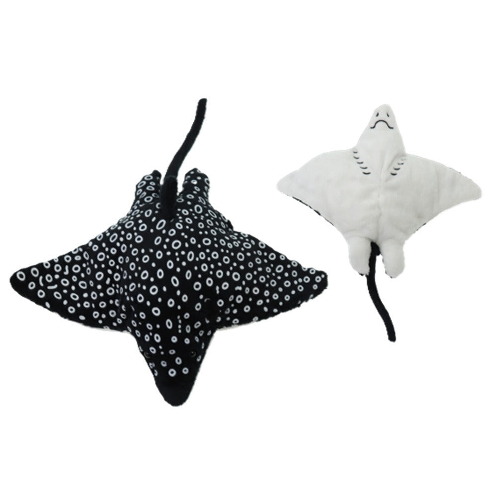 cornelissen-pluche-adelaars-rog-knuffel-zwart-wit-19-cm-zeedieren-vissen-cadeau-roggen_10075353-2