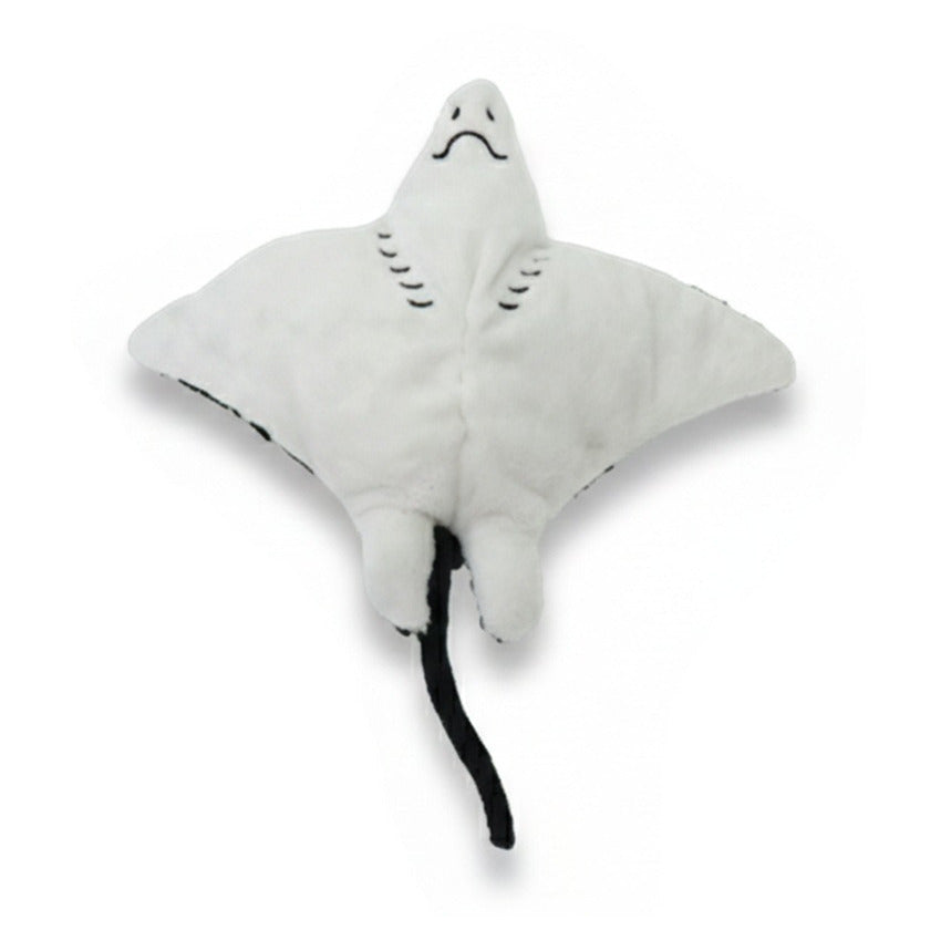 cornelissen-pluche-adelaars-rog-knuffel-zwart-wit-19-cm-zeedieren-vissen-cadeau-roggen_10075353-3