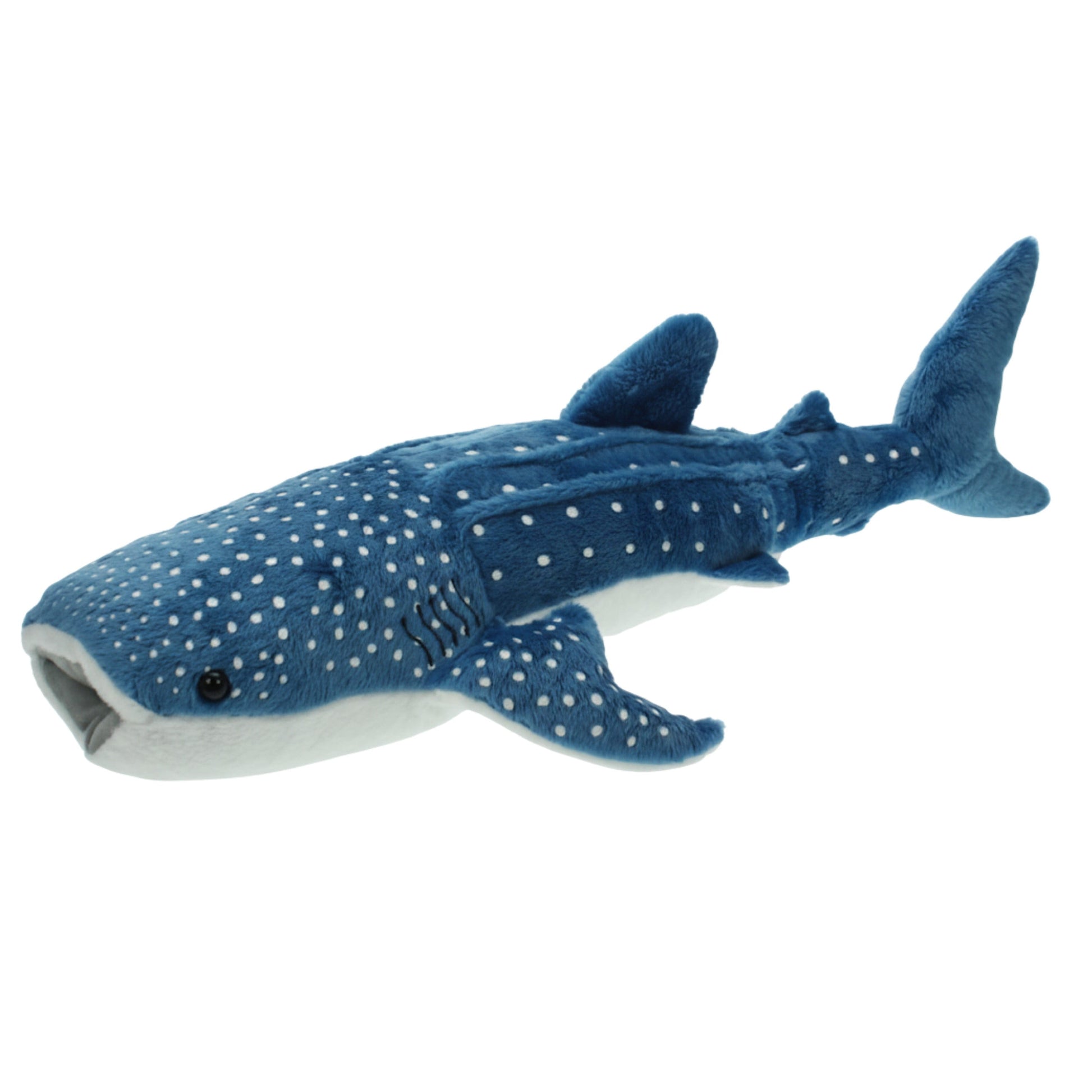 Walvishaai knuffel - pluche - blauw - 54 cm - dierenknuffel - Pluchen speelgoed