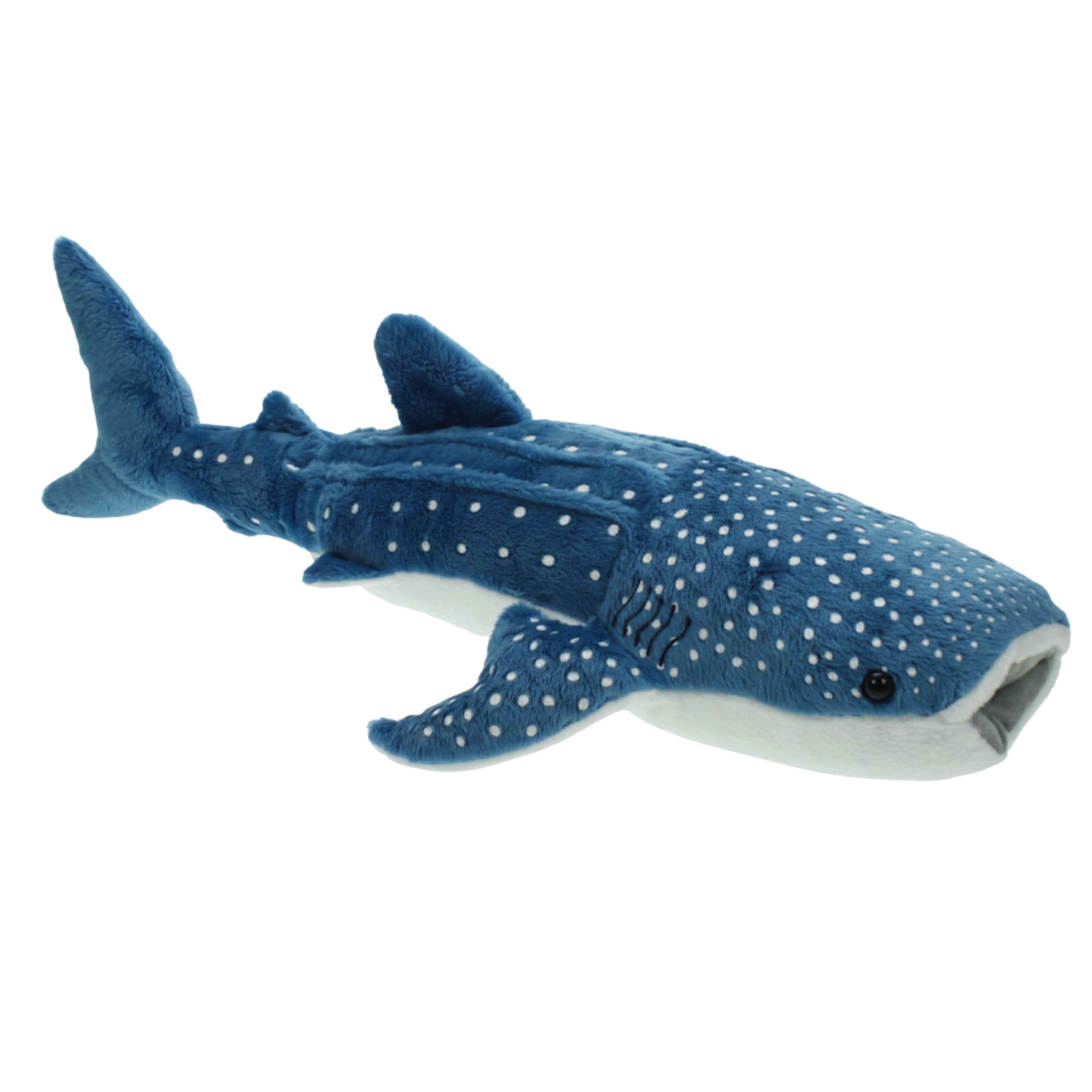 Walvishaai knuffel - pluche - blauw - 54 cm - dierenknuffel - Pluchen speelgoed