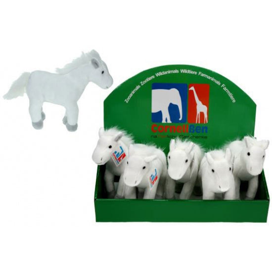 cornelissen-pluche-knuffel-paarden-wit-19-cm-boerderij-dieren_10046363