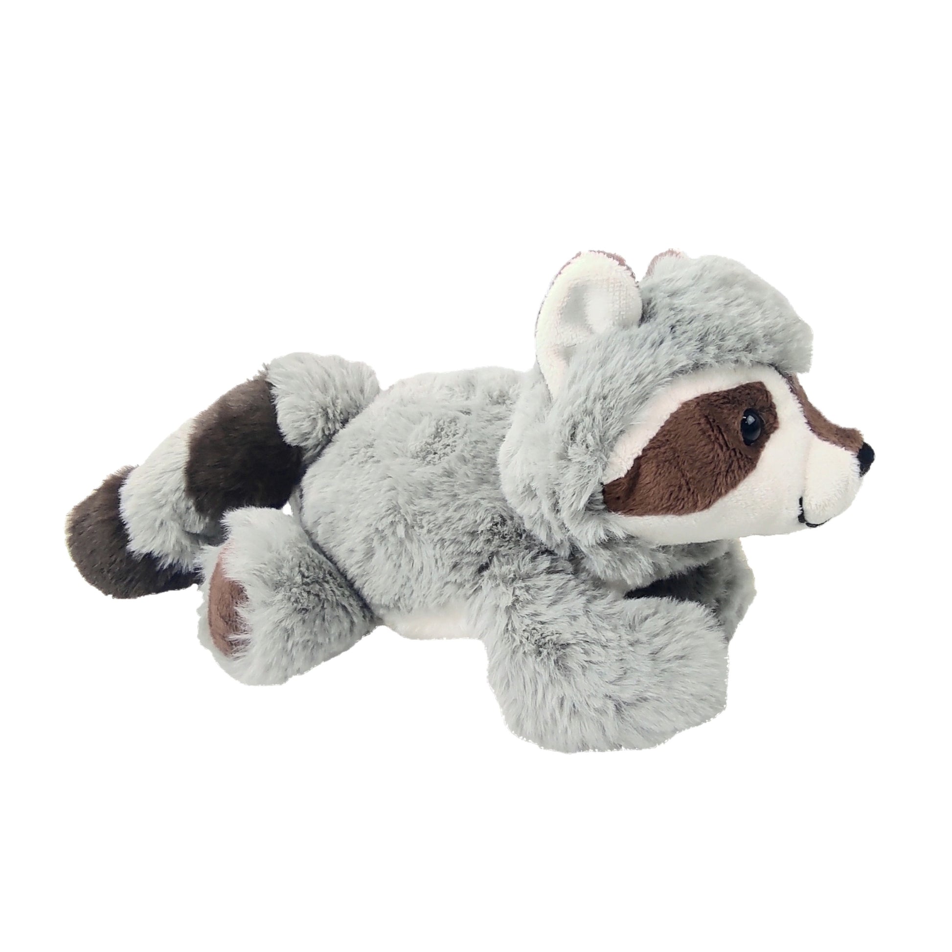 pluche-wasbeer-knuffel-zittend-grijs-zwart-polyester-25-cm_10389363
