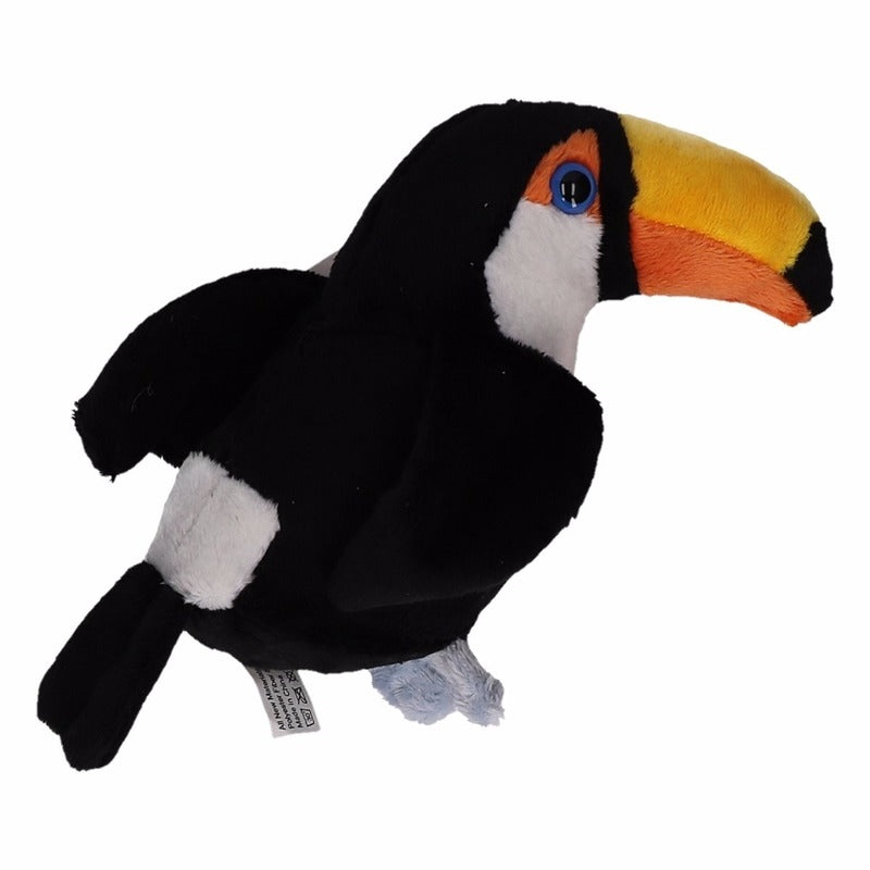 pluche-toekan-tropische-vogel-knuffel-14-cm_10046365-2