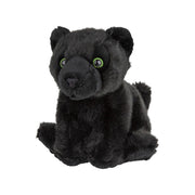 Nature Planet panter knuffel - pluche - zwart - 18 cm - Pluchen speelgoed