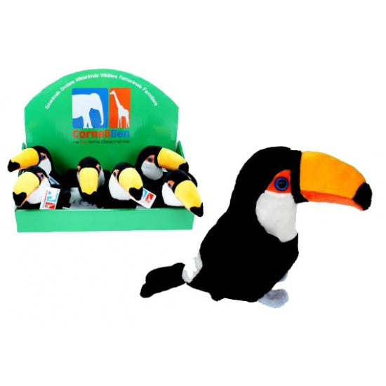 pluche-toekan-tropische-vogel-knuffel-14-cm_10046365