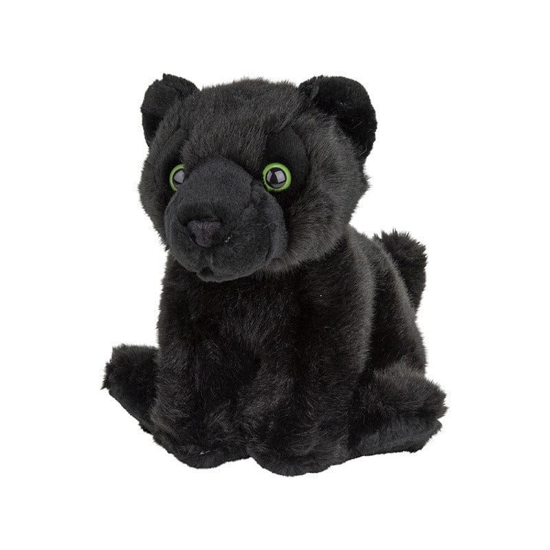Nature Planet panter knuffel - pluche - zwart - 18 cm - Pluchen speelgoed