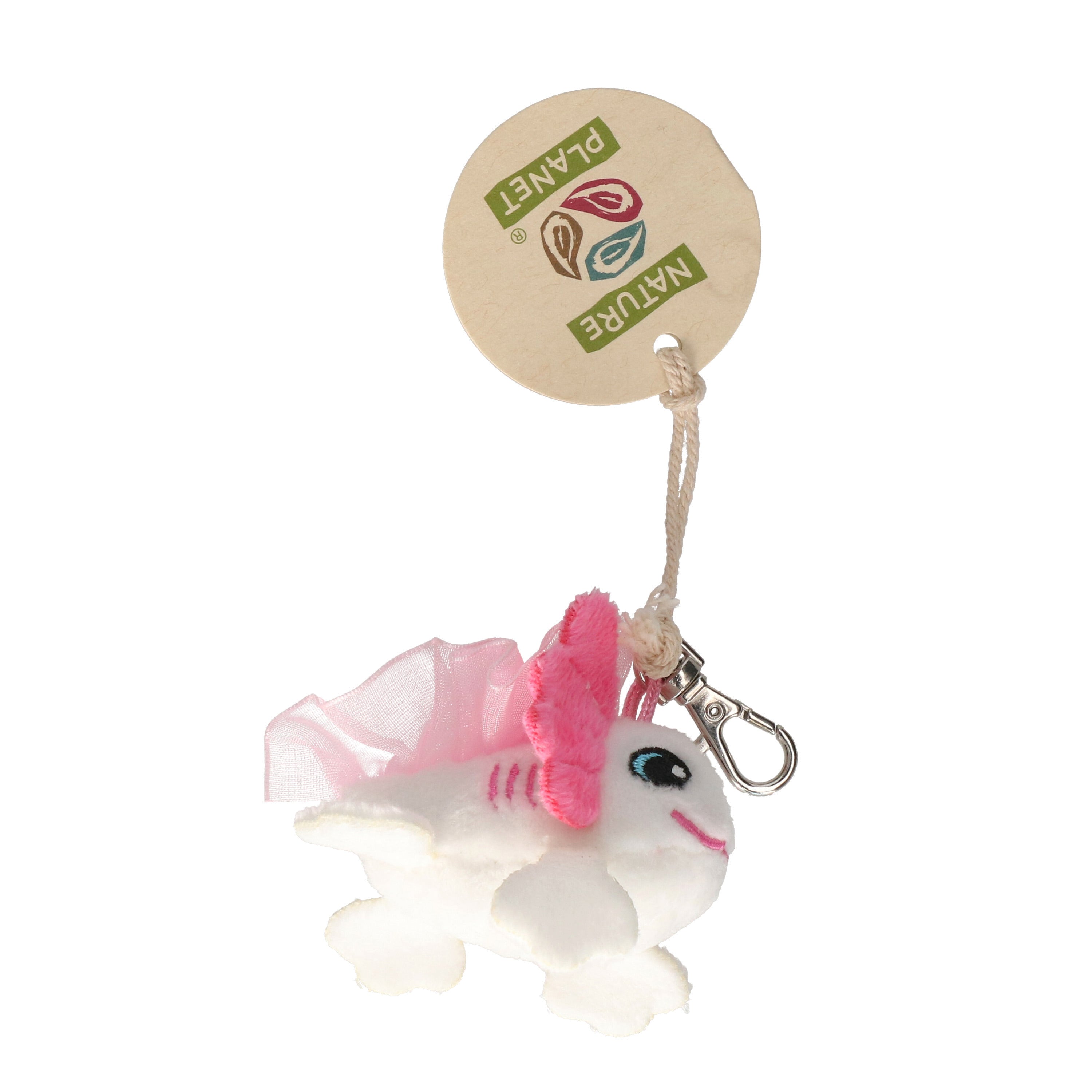 nature-planet-knuffeldier-axelotl-sleutelhanger-zachte-pluche-stof-veel-details-wit-6-cm_10465371-2