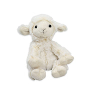 Pluche schaap knuffel - zittend - wit - 15 cm - polyester - Pluchen speelgoed