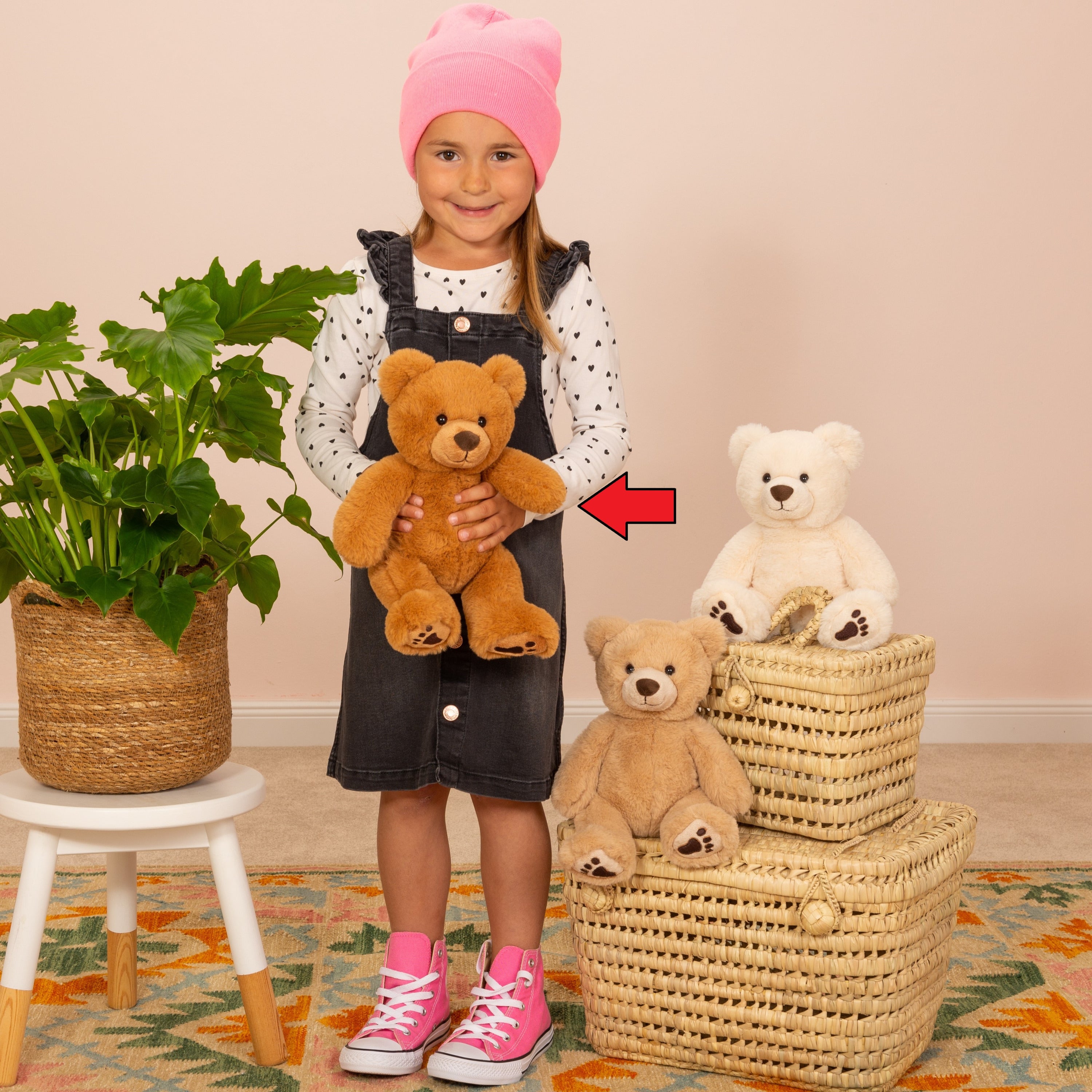hermann-teddy-mikai-beer-knuffel-pluche-bruin-40-cm_10433373