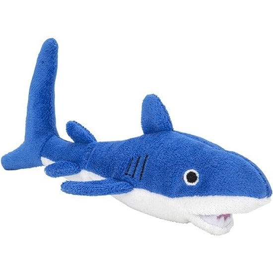 Nature Planet haai knuffel - blauw pluche - 13 cm - dierenknuffel - Pluchen speelgoed