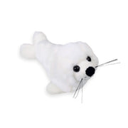 Pluche zeehond pup knuffel - wit - 18 cm - Pluchen speelgoed
