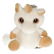 Wild Planet eenhoorn sleutelhanger - pluche - 9 cm - mini knuffel - Pluchen speelgoed