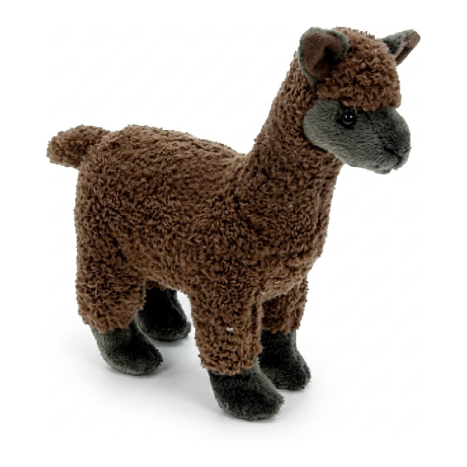 Bruine alpaca knuffel - pluche - 23 cm - Zuid-Amerika - Pluchen speelgoed