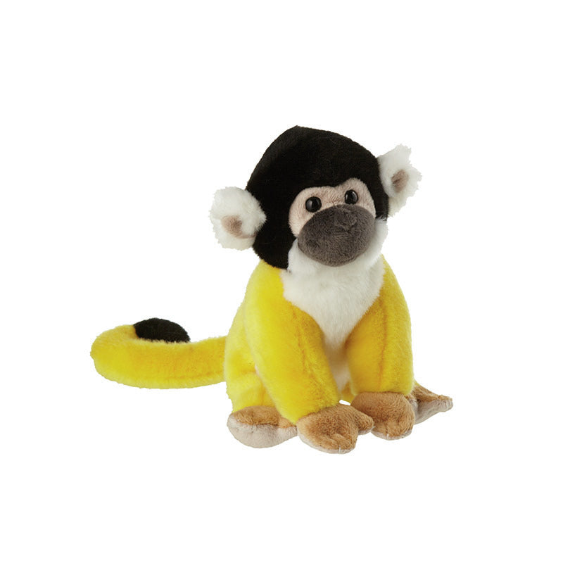 nature-planet-pluche-knuffel-squirrel-aapje-18-cm-geel-zwart-knuffeldier_10324384