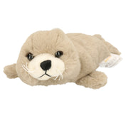 Inware zeehond pup knuffel - pluche - beige - 20 cm - Pluchen speelgoed