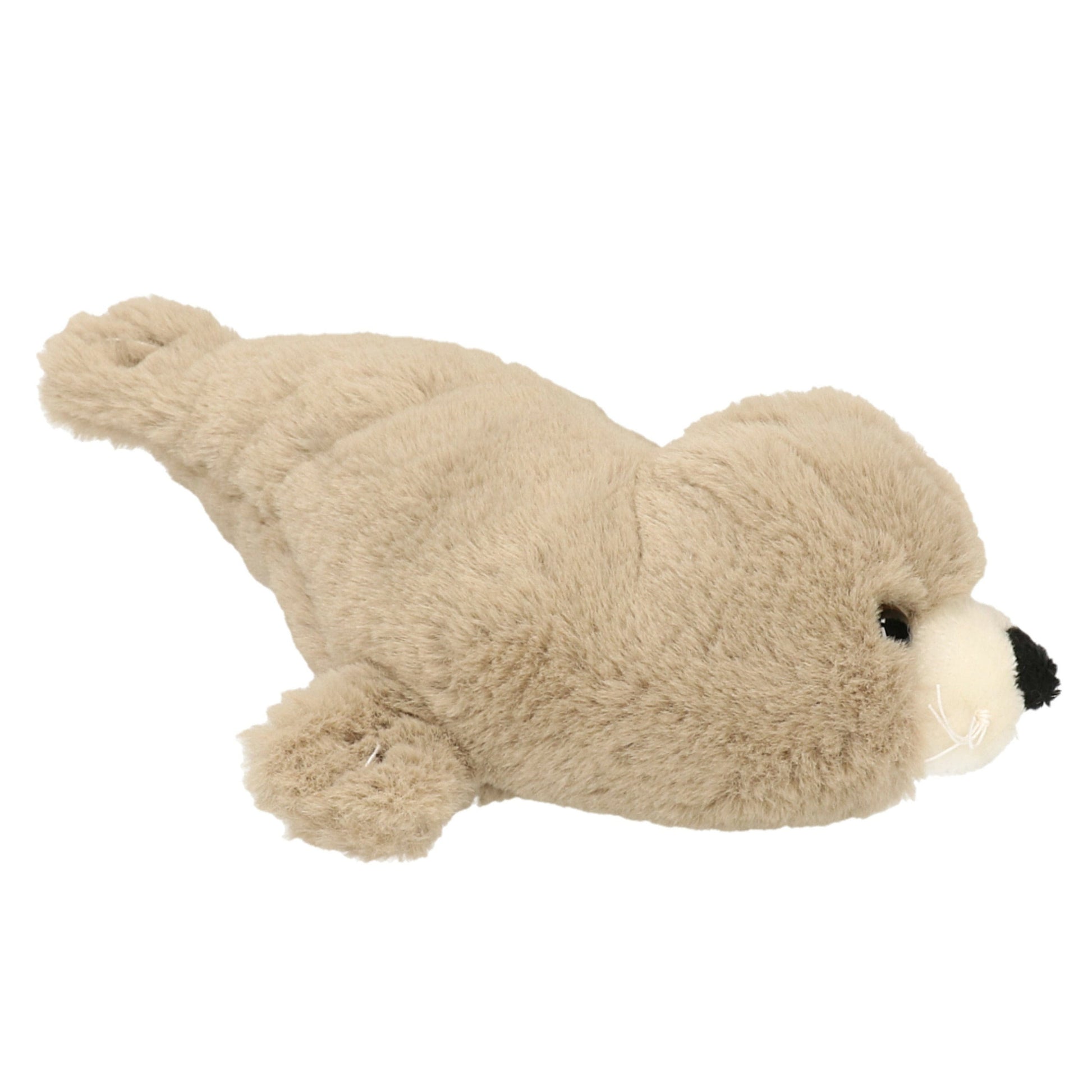 Inware zeehond pup knuffel - pluche - beige - 20 cm - Pluchen speelgoed
