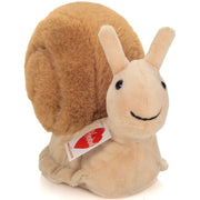 Slak knuffel - pluche - bruin - 20 cm - Hermann Teddy - Pluchen speelgoed