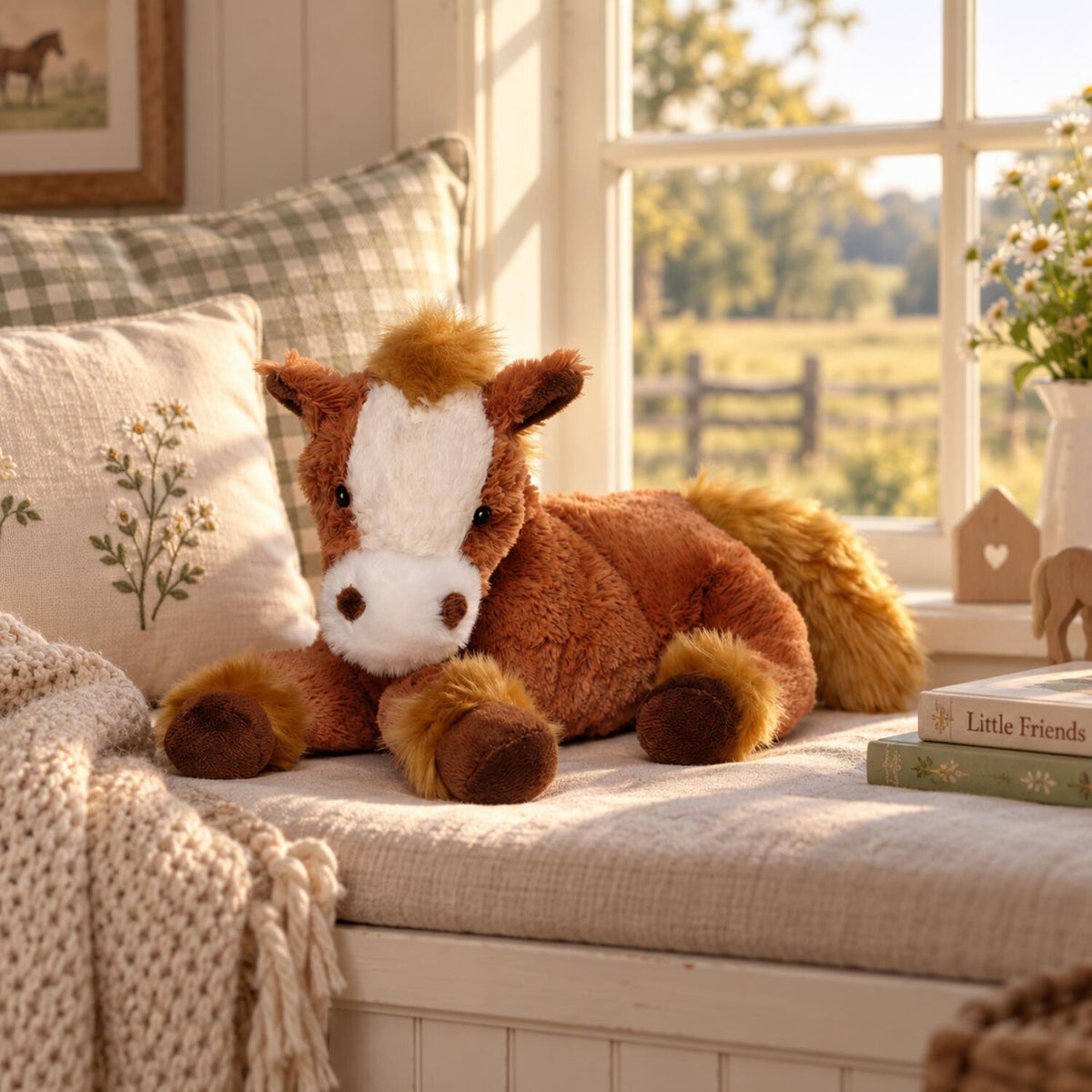 pluche-paard-knuffel-liggend-bruin-30-cm_10389398-4